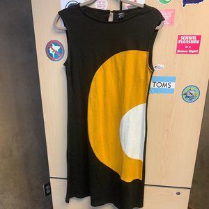 Modcloth Mademoiselle YéYé mod shift mustard dress